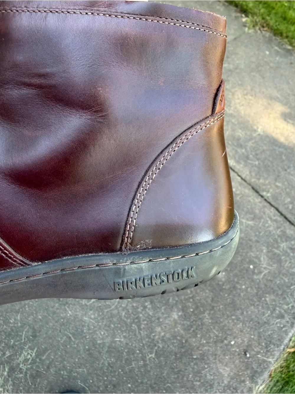 Birkenstock Bennington Brown Leather Side Zip Ankle Boots Women’s Size 39 8-8.5